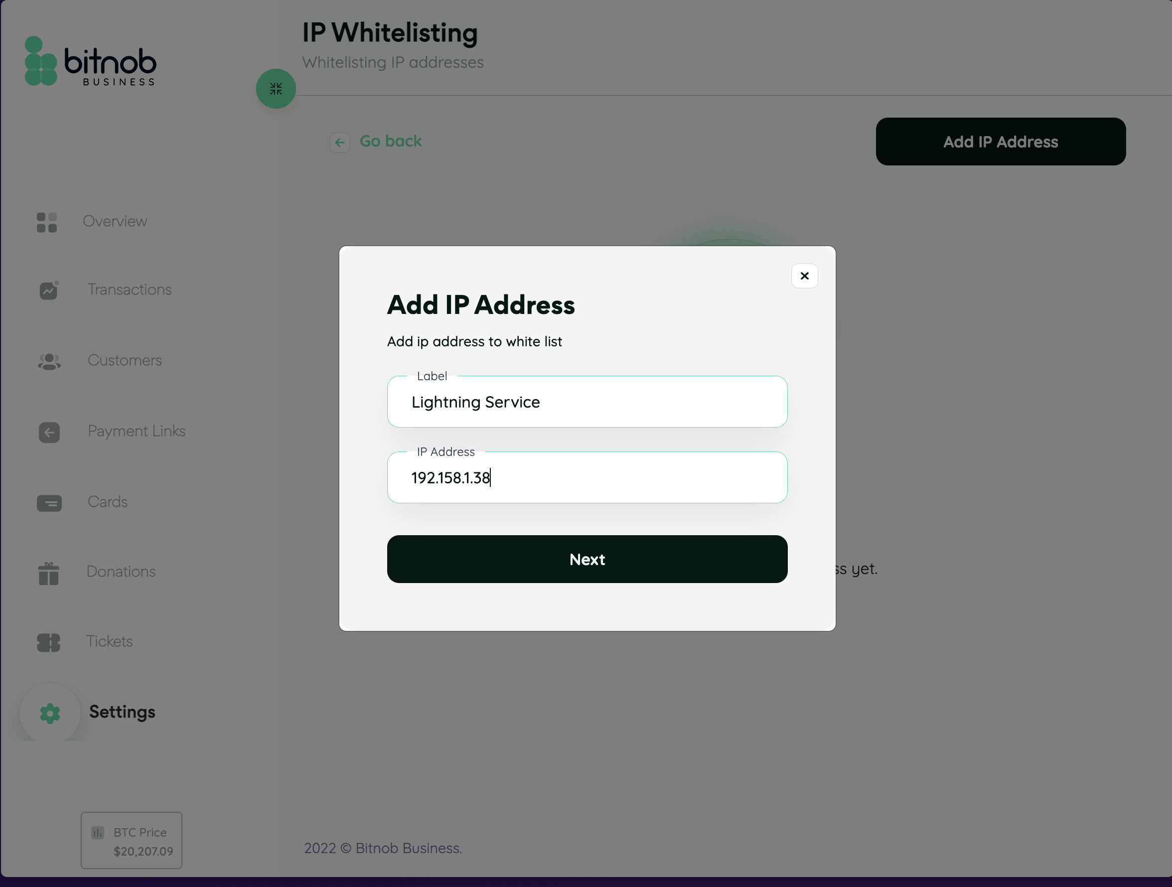 Whitelisting IP Address 192.158.1.38