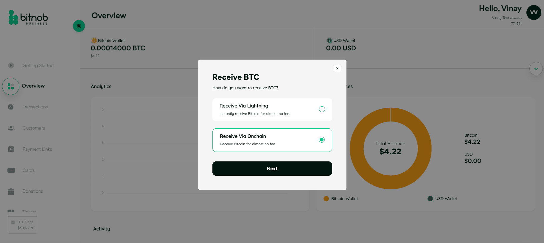 Generating address to fund wallet.